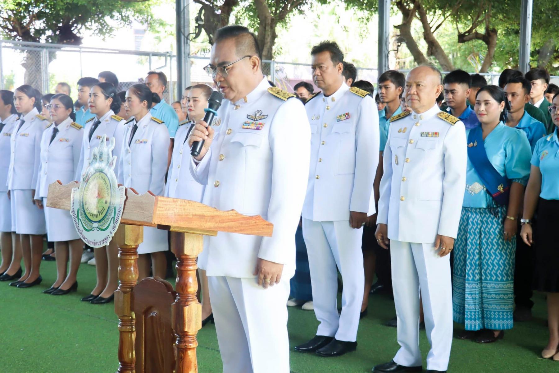 พิธีถวายเครื่องราชสักการะวางพานพุ่ม พิธีถวายพระพรชัยมงคล เนื่องในวันเฉลิมพระชนมพรรษา สมเด็จพระนางเจ้าสิริกิติ์ พระบรมราชินีนาถ พระบรมราชชนนีพันปีหลวง